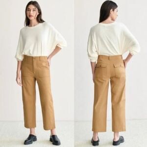 Jenni Kayne Ranger Tan Pants Cropped Trousers Size 2